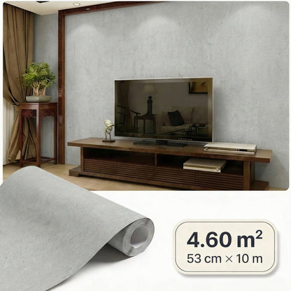Tapiz Para Pared Efecto Yeso Industrial Gris (95259-2)
