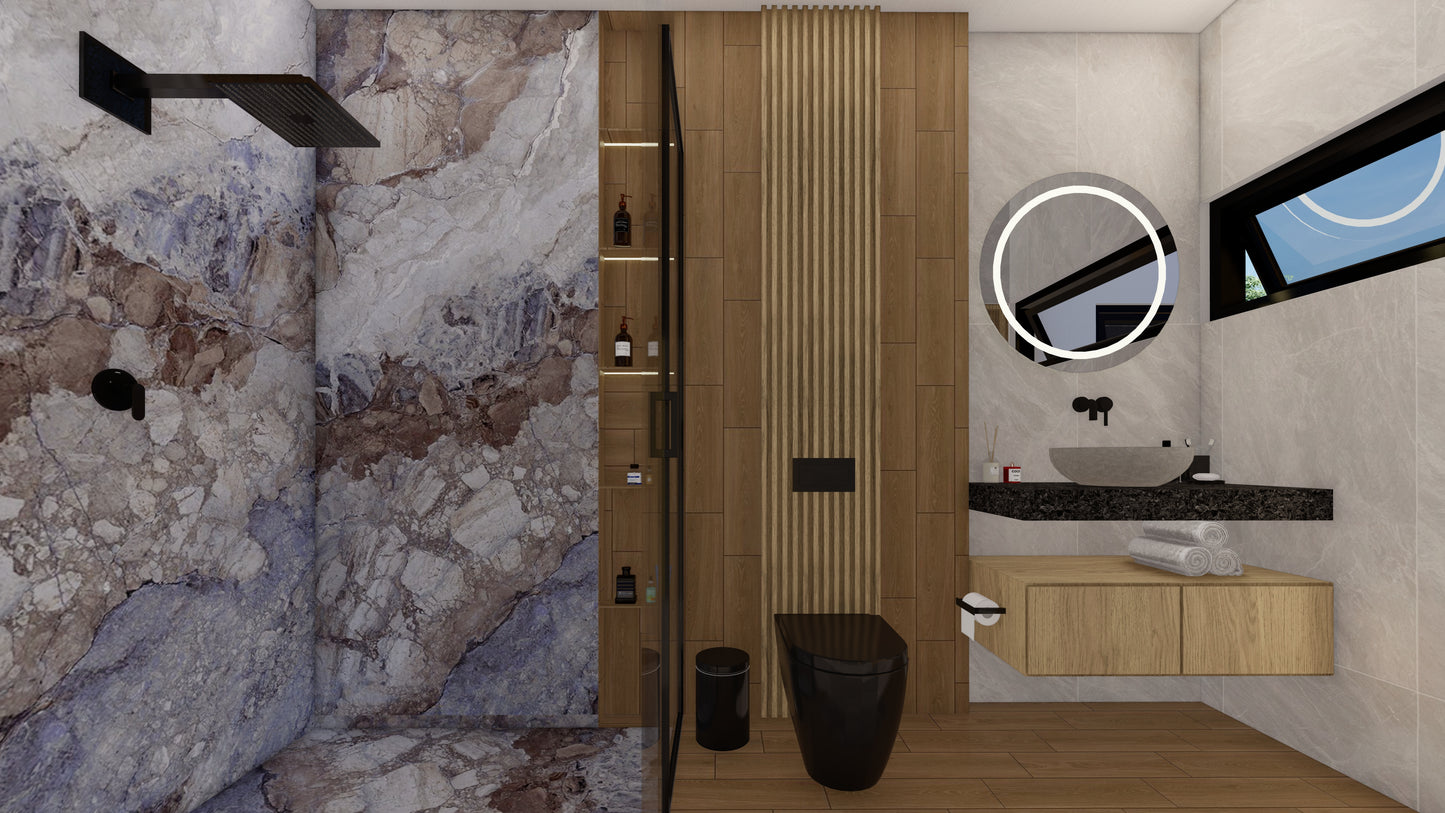 PROYECTO ARQUITECTÓNICO Y DISEÑO DE INTERIOR CASA HABITACIÓN - PROTOTIPO 7 de 10.00M X 20.00M