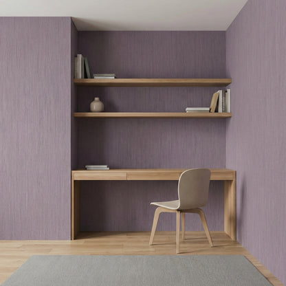 Tapiz Para Pared Textura Lino Púrpura Grisáceo (78155-2)