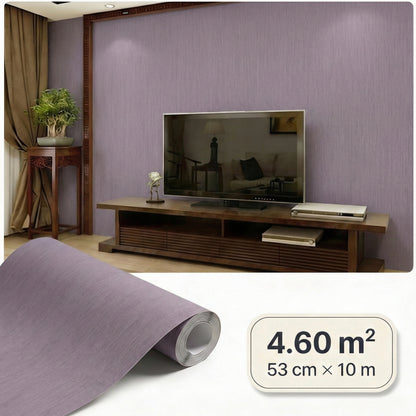 Tapiz Para Pared Textura Lino Púrpura Grisáceo (78155-2)