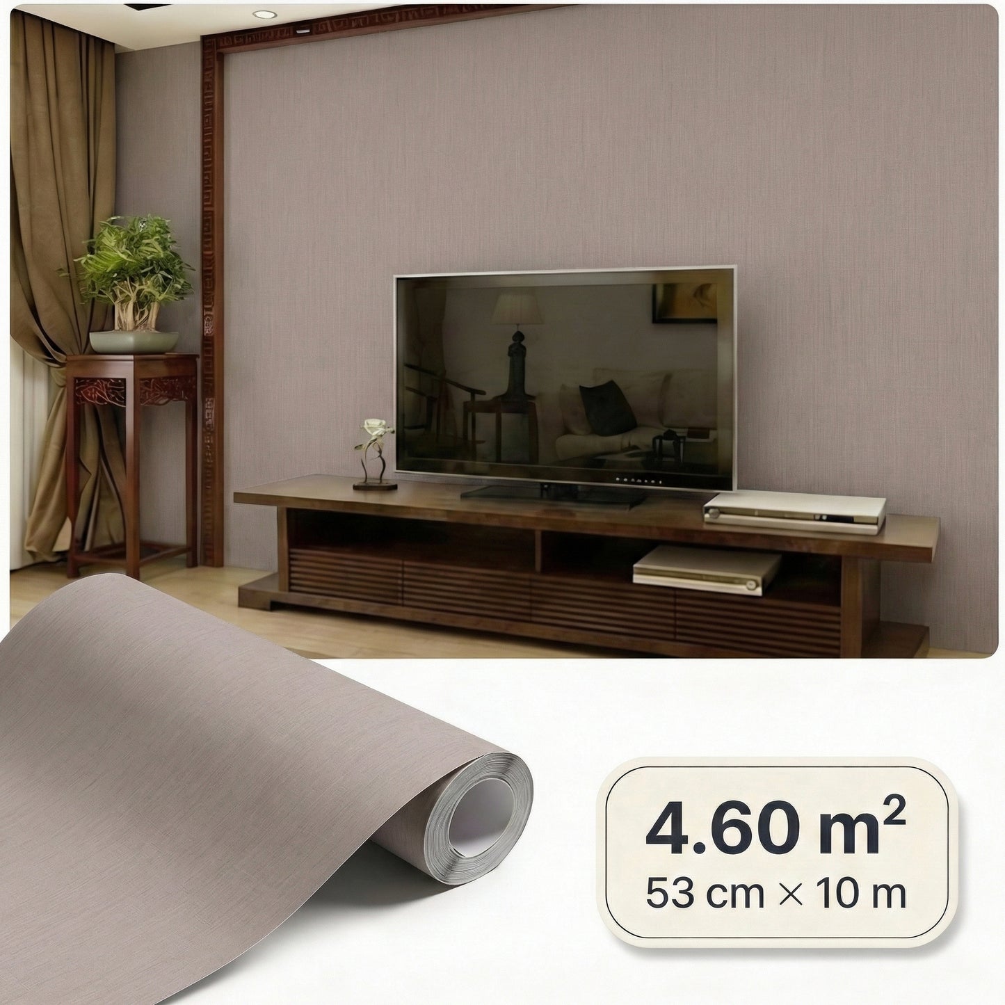 Tapiz Para Pared Textura Lino  (78154-8)