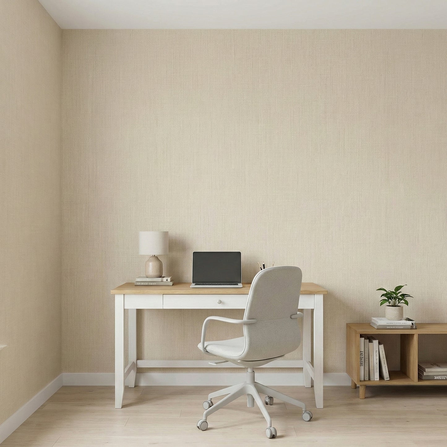 Tapiz Para Pared Textura Lino Beige Arena (78154-6)