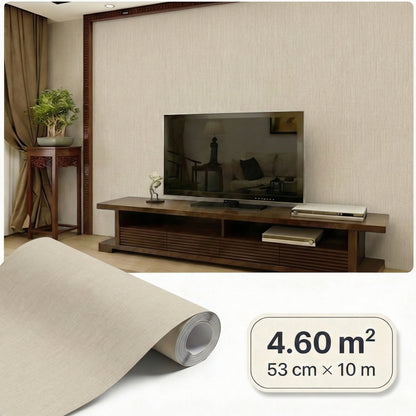 Tapiz Para Pared Textura Lino Beige Arena (78154-6)