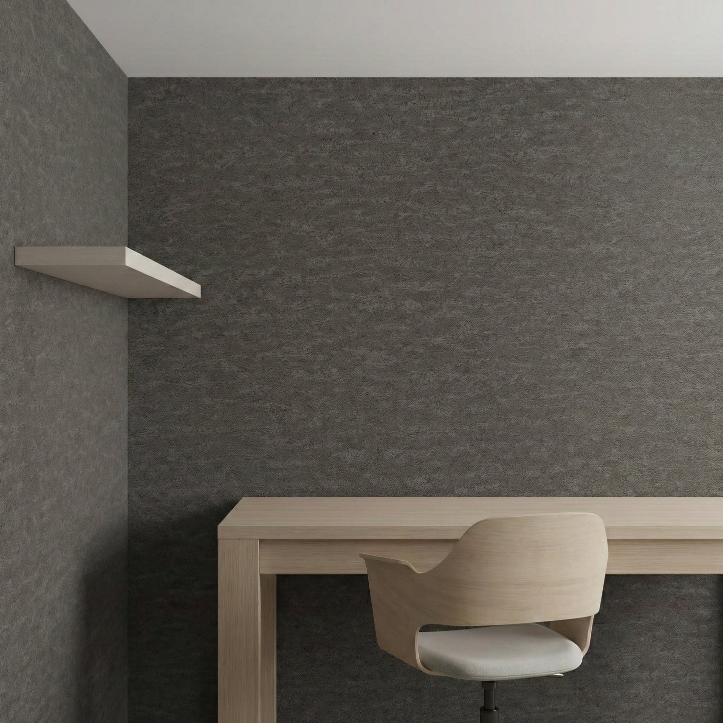 Tapiz Para Pared Efecto Estuco Negro Grisáceo (78152-4)