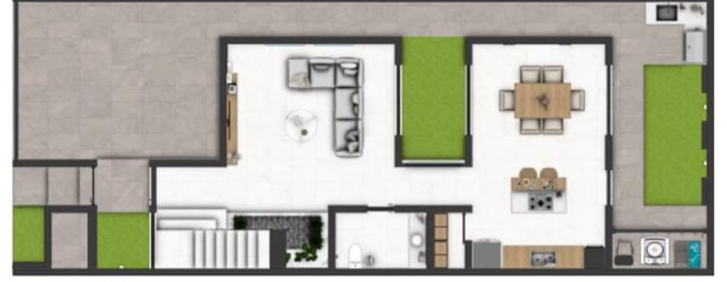 PROYECTO ARQUITECTÓNICO Y DISEÑO DE INTERIOR CASA HABITACIÓN - PROTOTIPO 5 de 8.00M x 20.00M