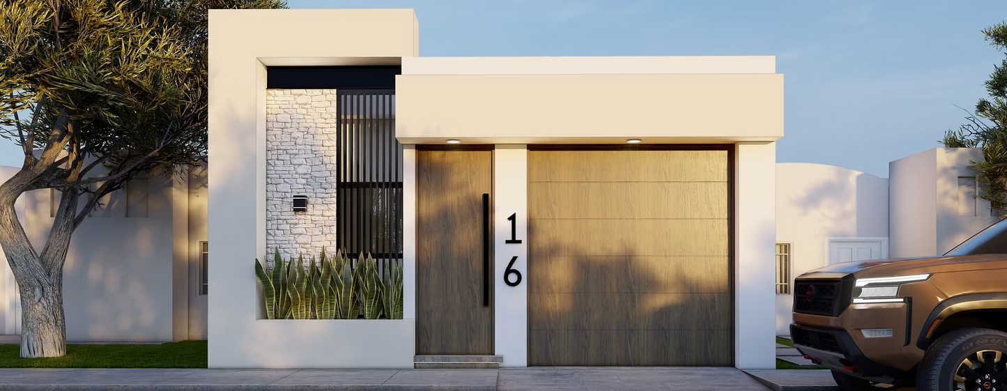 PROYECTO ARQUITECTÓNICO Y DISEÑO DE INTERIOR CASA HABITACIÓN - PROTOTIPO 1 de 7.00M x 18.00M