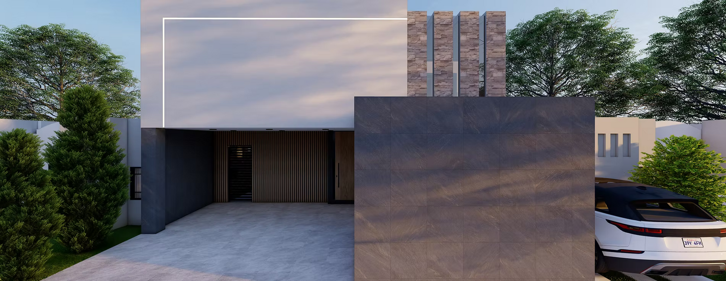 PROYECTO ARQUITECTÓNICO Y DISEÑO DE INTERIOR CASA HABITACIÓN - PROTOTIPO 7 de 10.00M X 20.00M