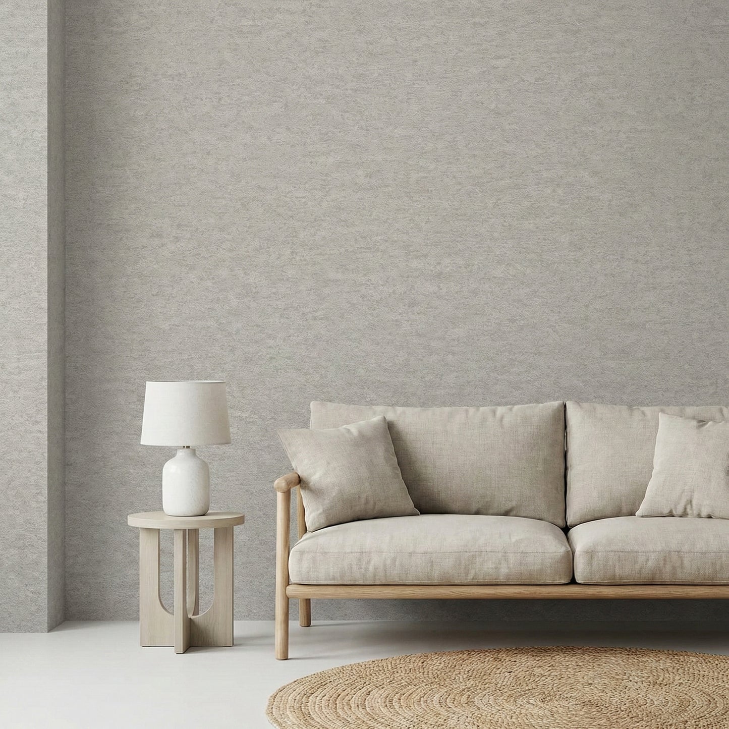 Tapiz Para Pared Efecto Estuco Gris Claro (78152-2)