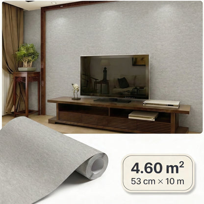 Tapiz Para Pared Efecto Estuco Gris Claro (78152-2)