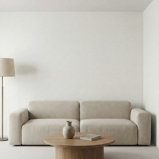Tapiz Para Pared Efecto Estuco Blanco Crema (78152-1)