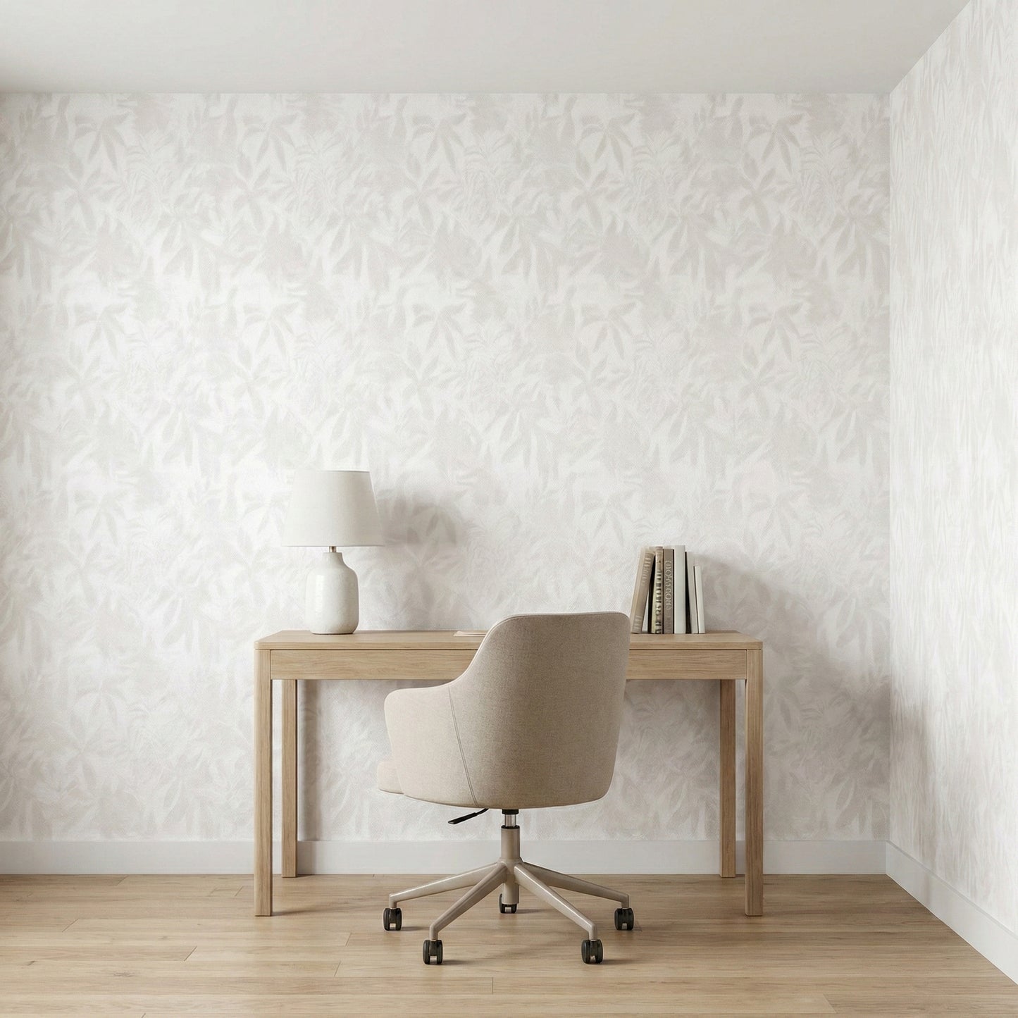 Tapiz Para Pared Diseño Sombras Botánicas Crema Gris (78151-2)