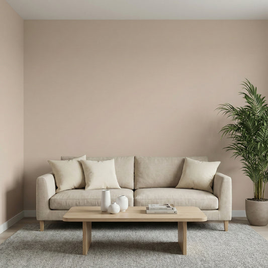 Tapiz Para Pared Liso Soft Blanco Crema (78663-1)