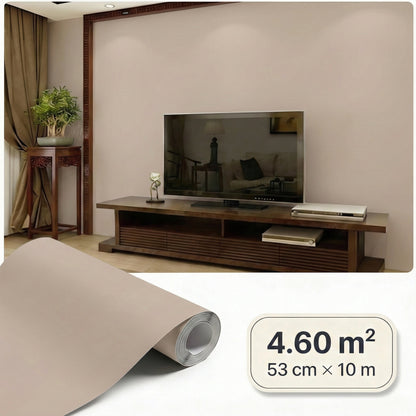 Tapiz Para Pared Liso Soft Blanco Crema (78663-1)