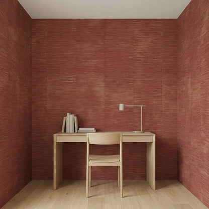 Tapiz Para Pared Efecto Bambú Beige Rojo (78129-5)