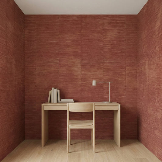 Tapiz Para Pared Efecto Bambú Beige Rojo (78129-5)