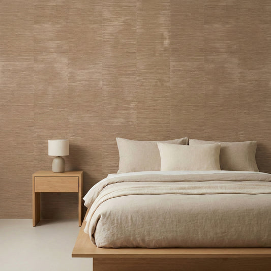 Tapiz Para Pared Efecto Bambú Beige Marrón (78129-3)