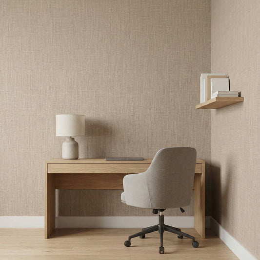 Tapiz Para Pared Textura Melange Beige Natural (37952-4)