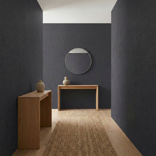 Tapiz Para Pared Textura Melange Negro Intenso (37952-2)