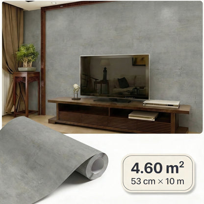 Tapiz Para Pared Efecto Hormigón Gris Oscuro (30668-3)