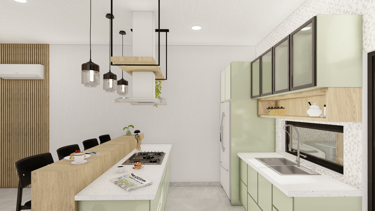 PROYECTO ARQUITECTÓNICO CASA HABITACIÓN - PROTOTIPO 2 de 7.55M x 20.00M