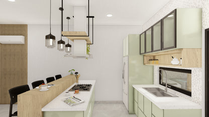 PROYECTO ARQUITECTÓNICO CASA HABITACIÓN - PROTOTIPO 2 de 7.55M x 20.00M