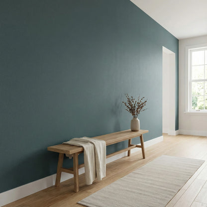 Tapiz Para Pared Azul Petróleo Texturizado [SKU 390399]