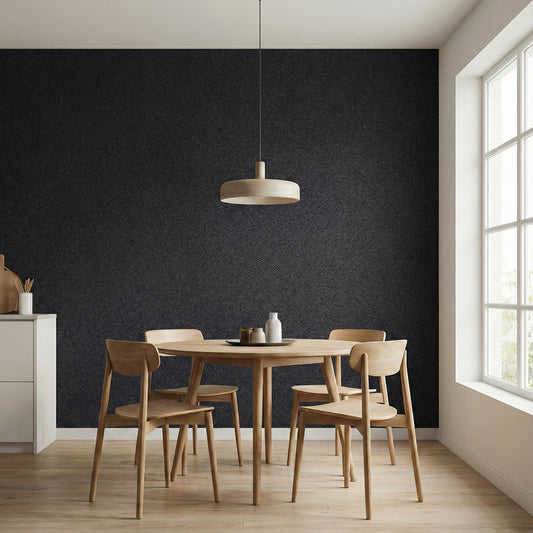 Tapiz Para Pared Negro Profundo Texturizado [SKU 375554]
