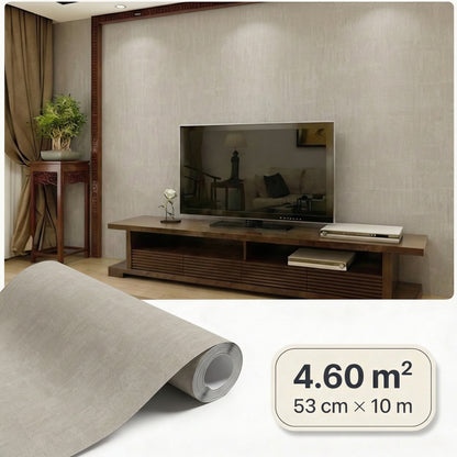 Tapiz Para Pared Beige Cálido Efecto Tejido [SKU 395032]