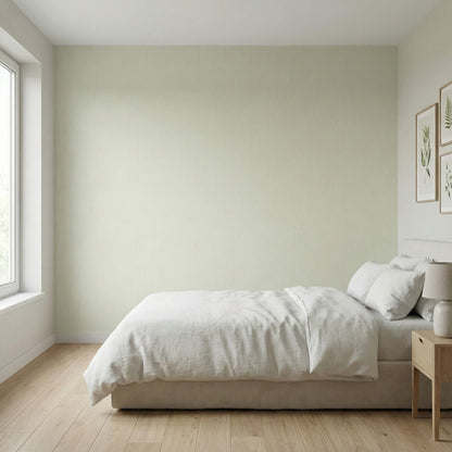Tapiz Para Pared Verde Salvia Pálido Texturizado [SKU 390402]