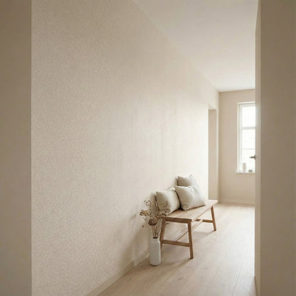 Tapiz Para Pared Blanco Roto Efecto Tejido [SKU 390393]