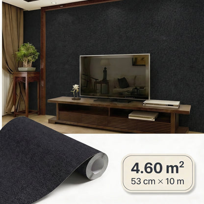 Tapiz Para Pared Negro Profundo Texturizado [SKU 375554]