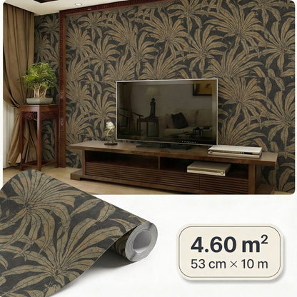 Tapiz Para Pared Hojas Tropicales Beige [SKU 395011]