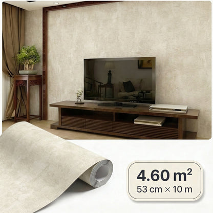 Tapiz Para Pared Beige Grisáceo Efecto Estuco [SKU 230744]