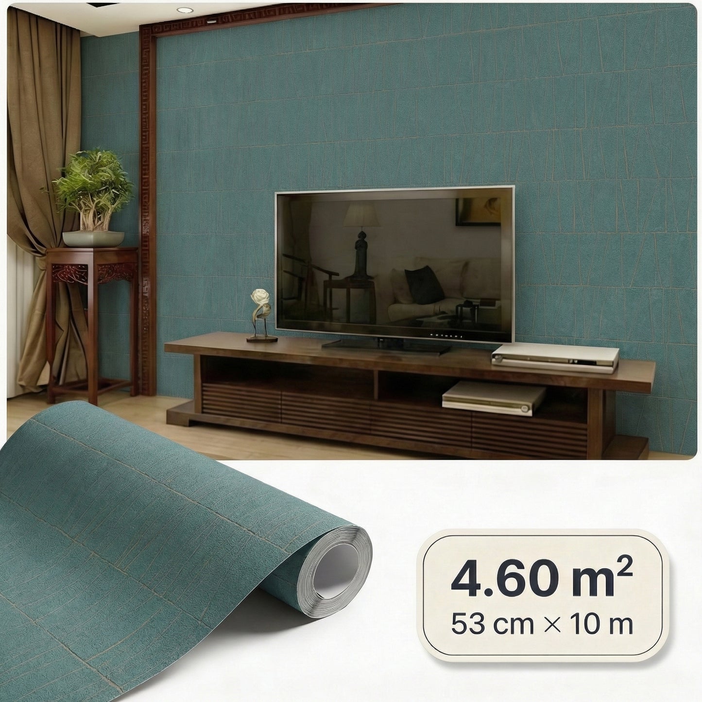 Tapiz Para Pared Rombos Marrón Tierra [SKU 395064]