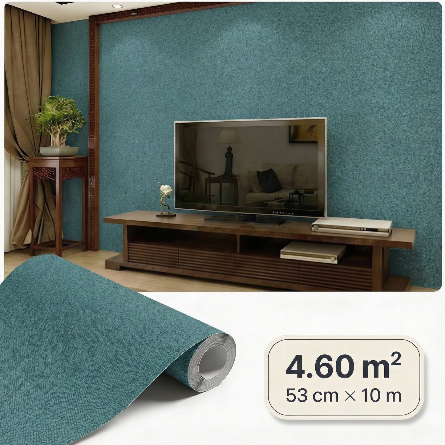 Tapiz Para Pared Verde Bosque Texturizado [SKU 375562]