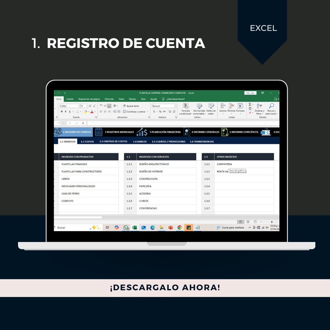 Plantilla Control financiero
