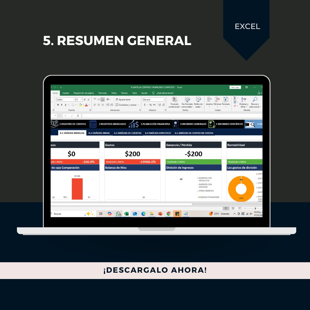 Plantilla Control financiero