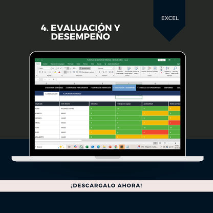 Plantilla Gestión de personal