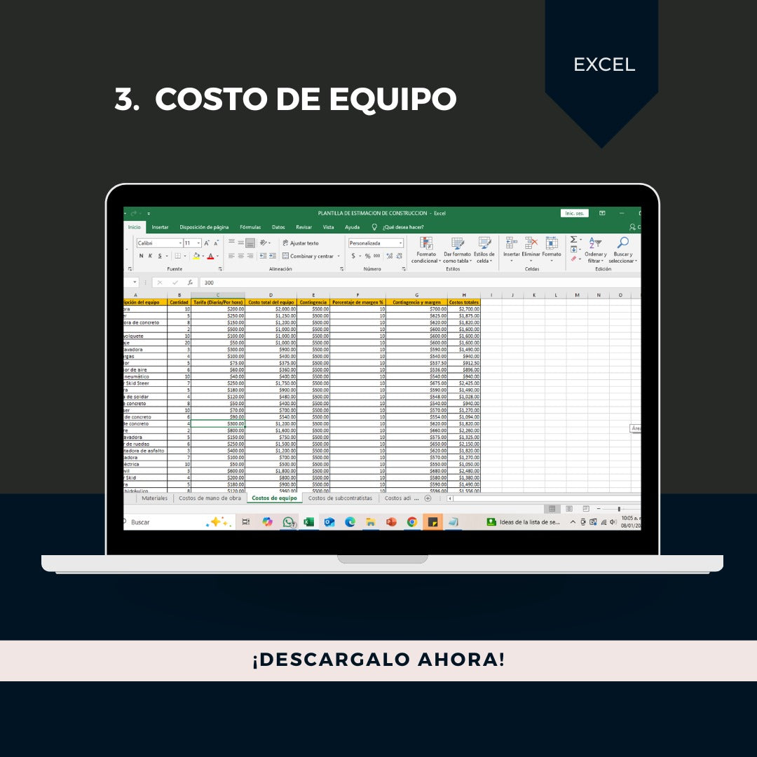 Plantilla Estimación de construcción