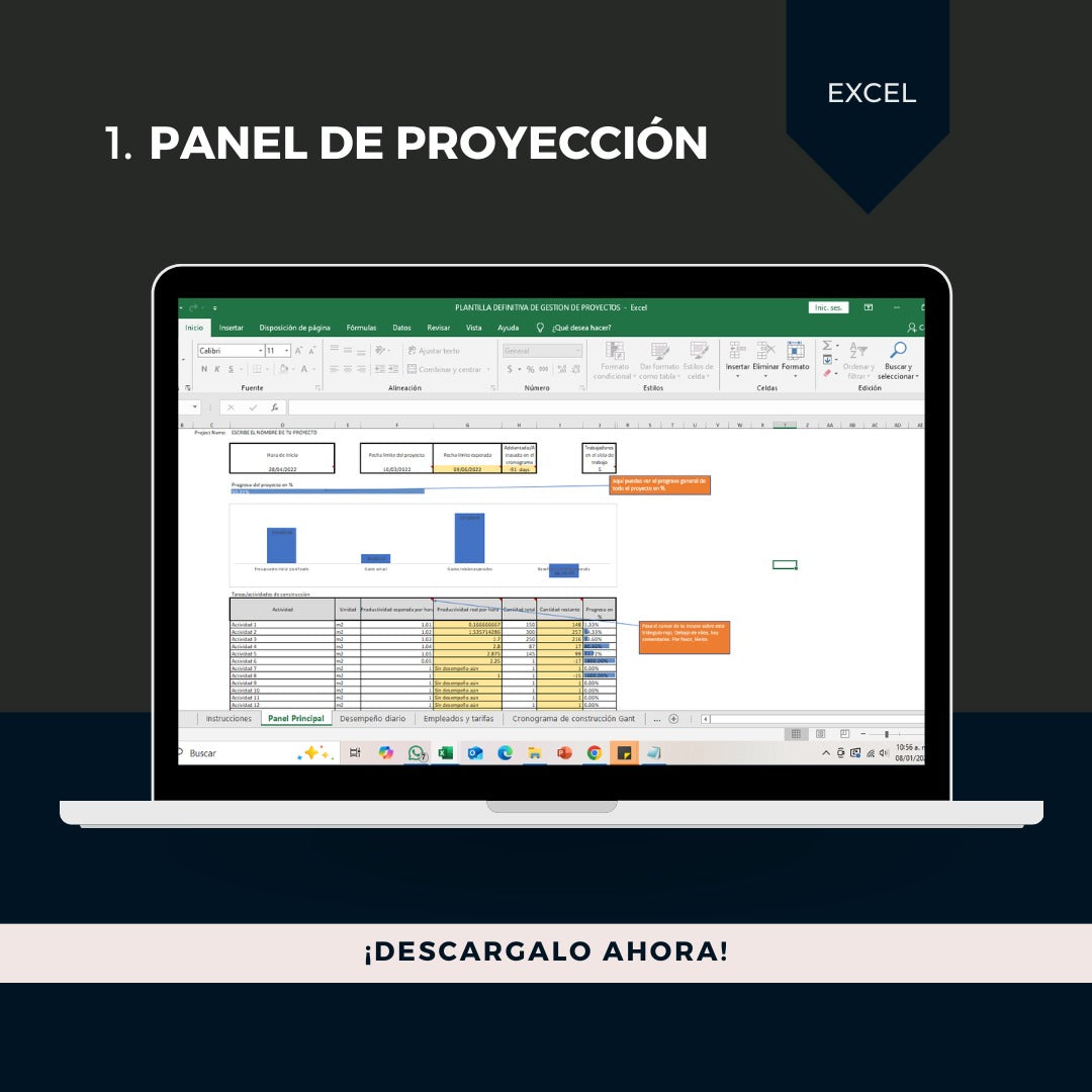 Plantilla Gestión de proyectos