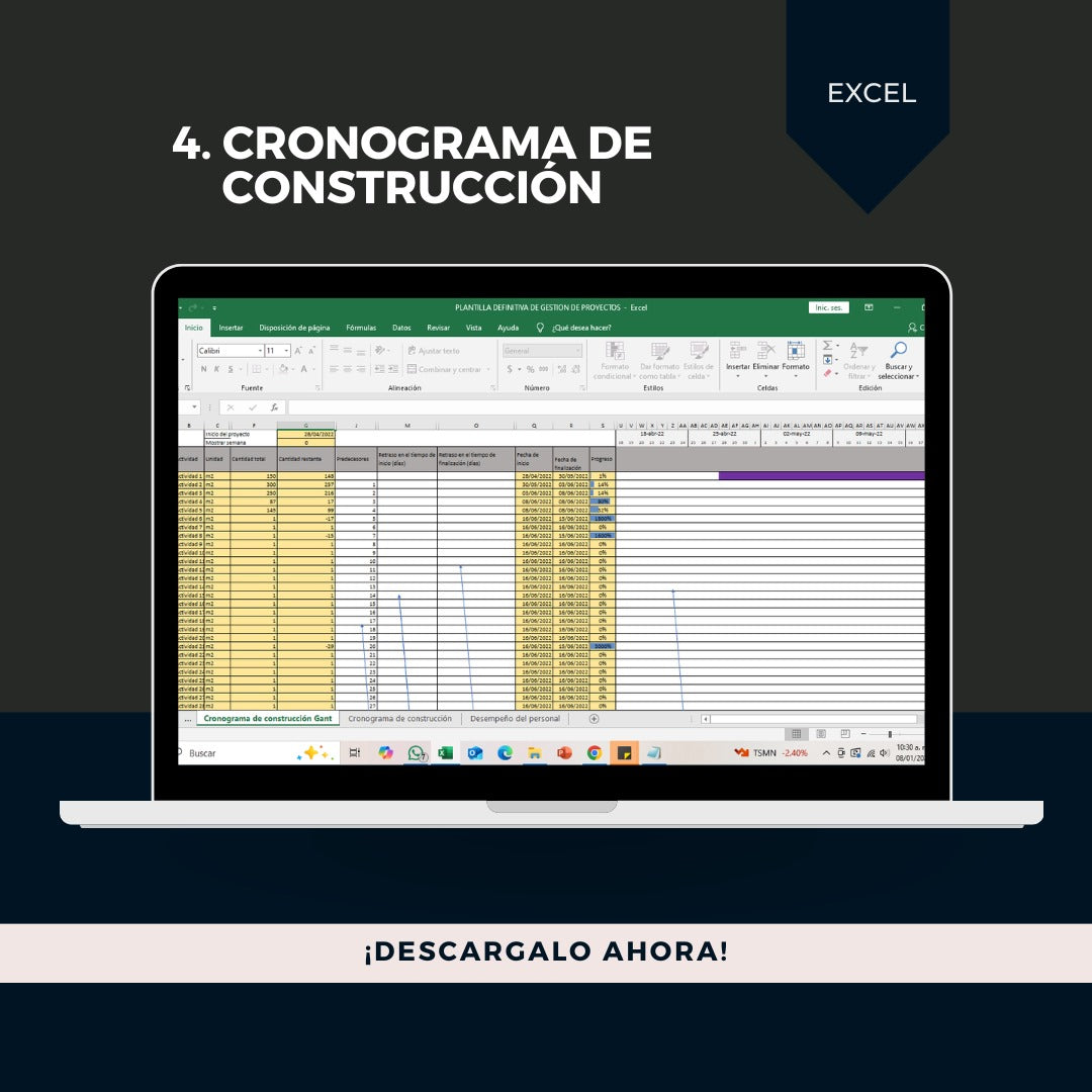 Plantilla Gestión de proyectos